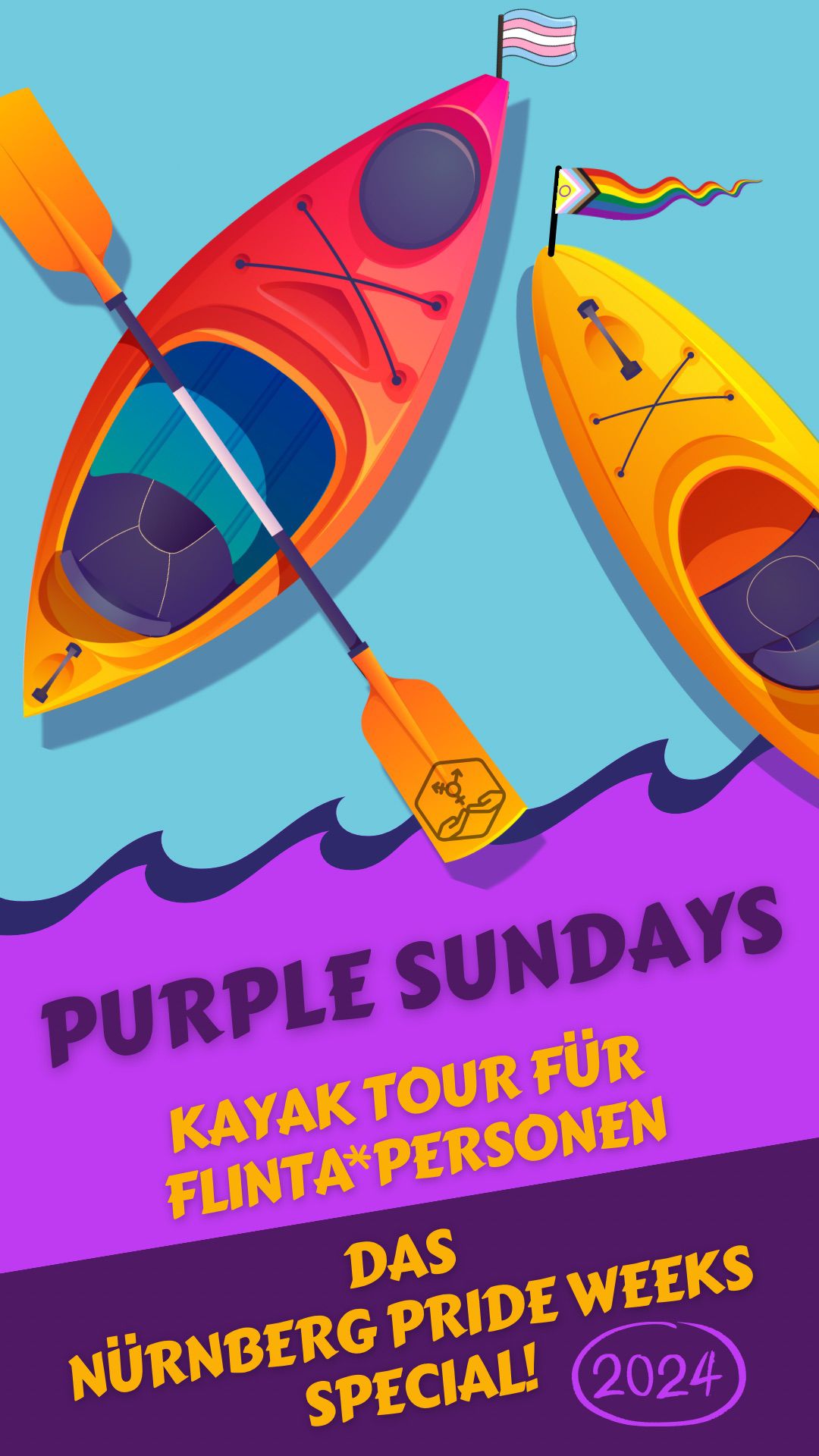 PurpleSundays – Prideweeks Special – Kanutour für FLINTA*s